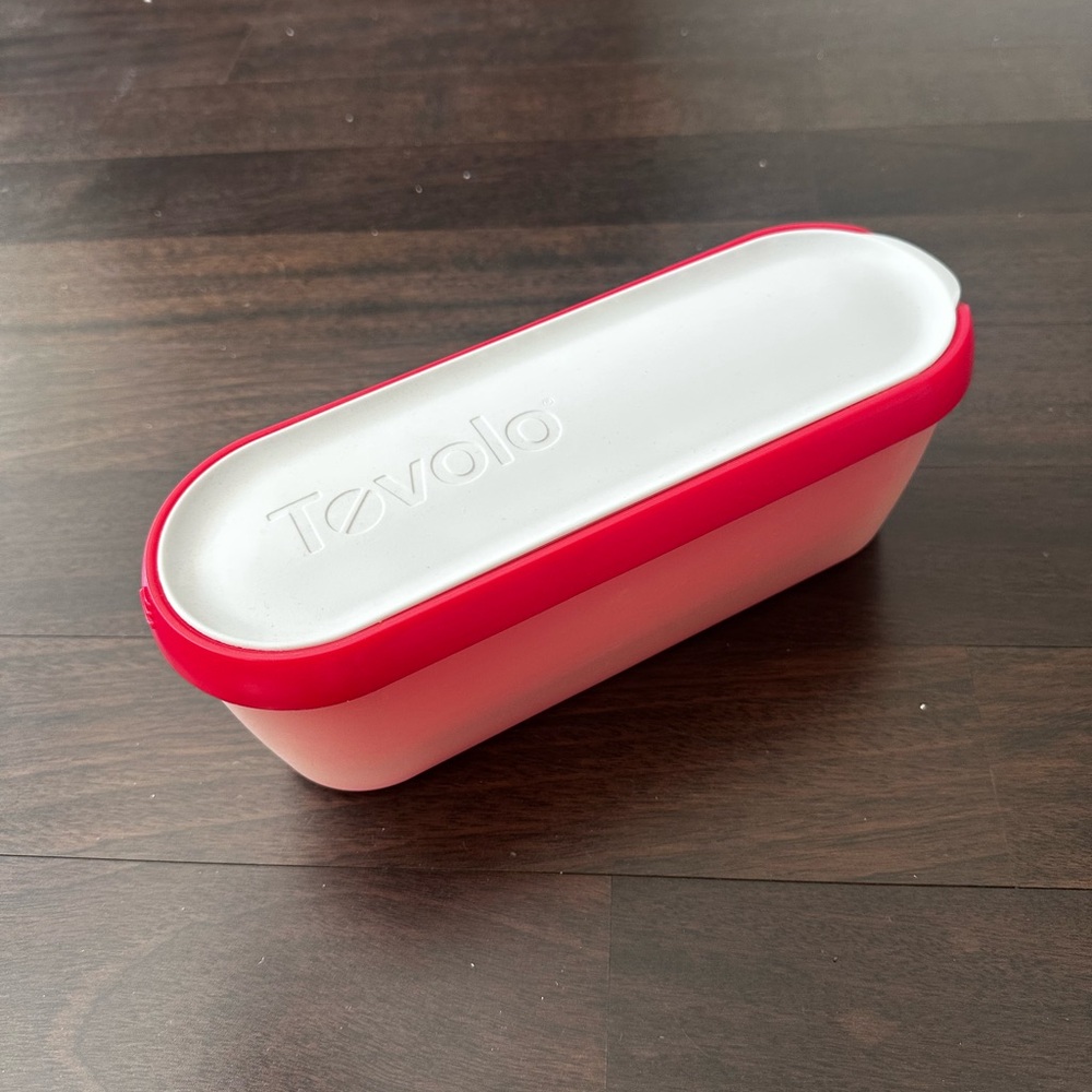 Tovolo Red & White Ice-Cream Storage Container